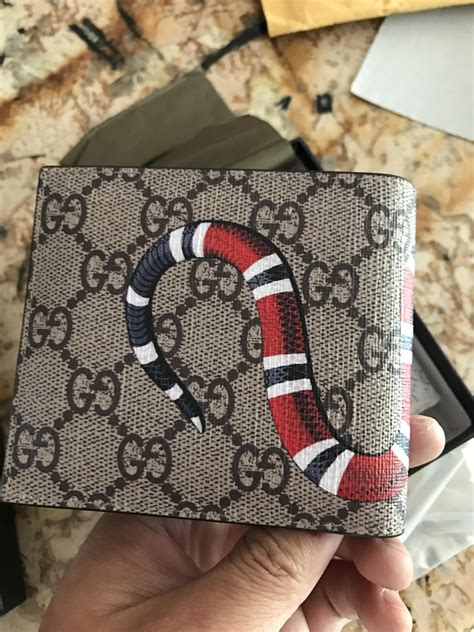 guccie snake wallet|gucci wallet snake review.